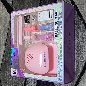 L.A COLORS DAZZLING MANI NAIL DRYER LIMITED EDITION COLORS GEMS TOOLS STICKERS